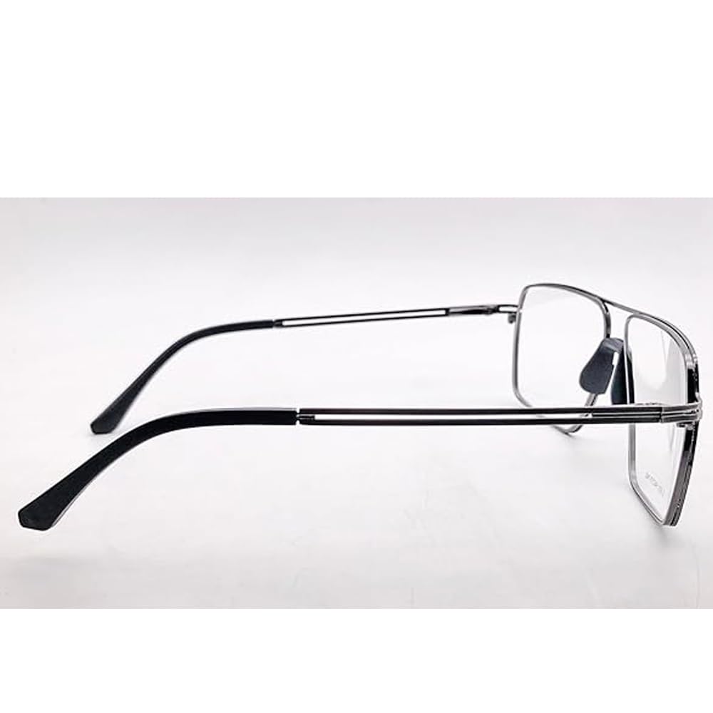 RSINC Volledig Rand frame/bril/ Metaal & Plastic Voor Mannen En Vrouwen, ,MH Grijs Zwart G-2631 54-17-140 | IB 21 | N1 MH G-2631 Grijs Zwart | IB 21