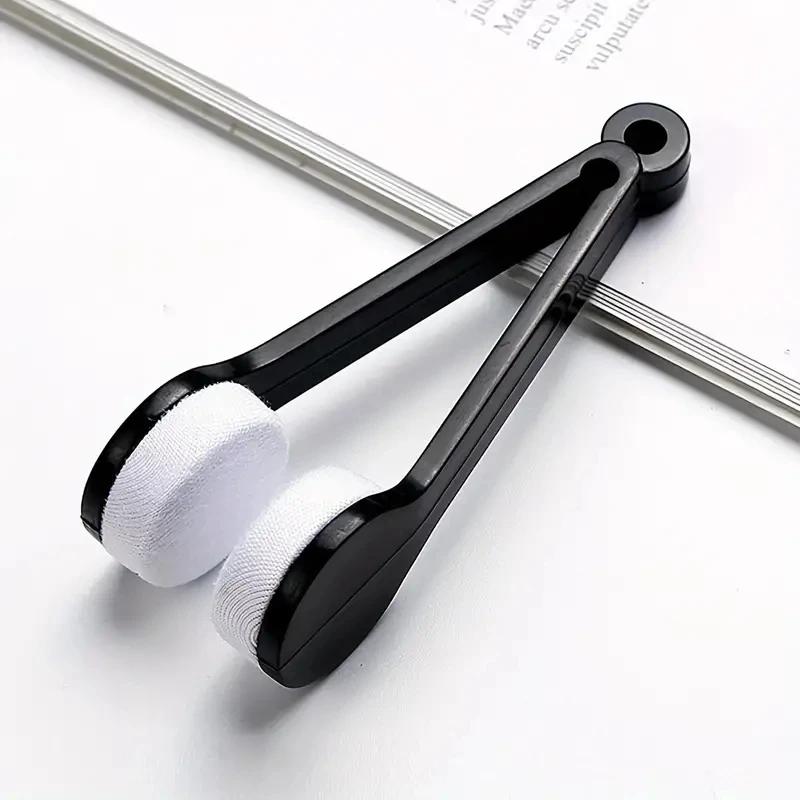 2pcs Portable Multifunctional sunglasses Glasses Microfiber glasses cleaning brush Cleaning tools