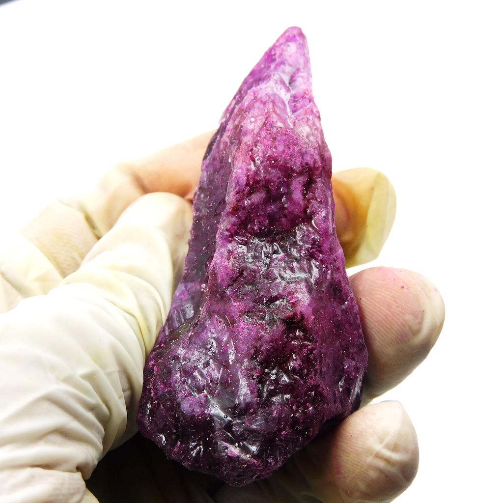 Natural Purple Sapphire Loose Gemstone Uncut Raw 300.35 Ct Rough Uncut September Birthday Birthstone