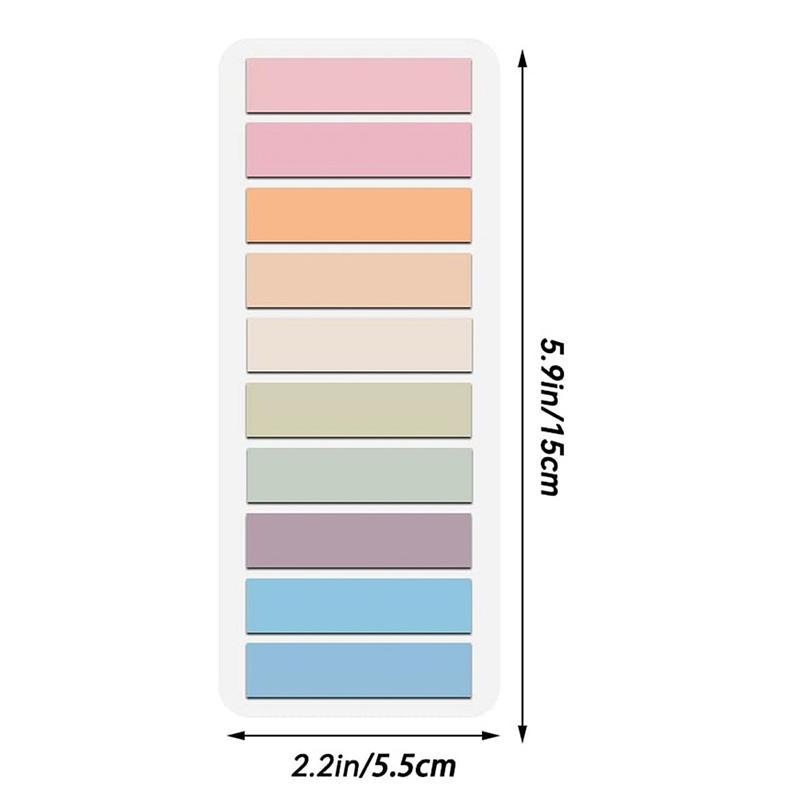 60 Stück Wasserdichte Loseblatt-Etiketten Haftnotizen Indexfähnchen Tab-Streifen Schule Büro DIY Schreibwarenzubehör
