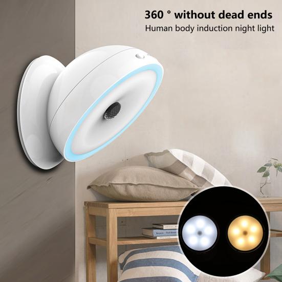 

Ночной светильник USB перезаряжаемый PIR датчик движения управляемый светом сильный магнитный вращающийся на 360 градусов настенный светильник для лестницы прихожей товары для дома