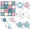 44 Stück 6 cm Weihnachtsbaumkugel Weihnachtsdekoration Xmas Baum Anhänger Ornamente Heimdekoration Navidad Party Neujahr 2027 Partyzubehör