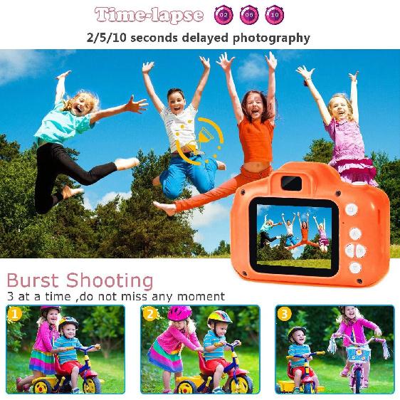 Kids Digital Camera, Christmas Birthday Gifts for Boys Age 3-9, HD Digital Video Cameras for Toddler, Portable Toy for 3 4 5 6 7 8 Year Old Boy with