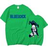 New Anime BLUE LOCK Nagi Seishiro Printing T-shirt Fashion Unisex Short Sleeve Summer Cool Hip Hop Top Tee