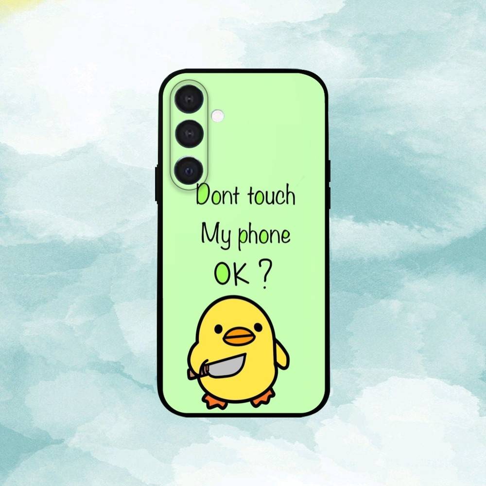 

1PC Dont Touch My Phone Phone Case For Samsung A73,72,71,53,52,51,22,91,80, Soft Black Cover Samsung a71 5g