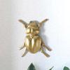 Golden Scarab Wall Hanging Ornament - Creative Resin Wall Decoration for Home, Bedroom, Living Room