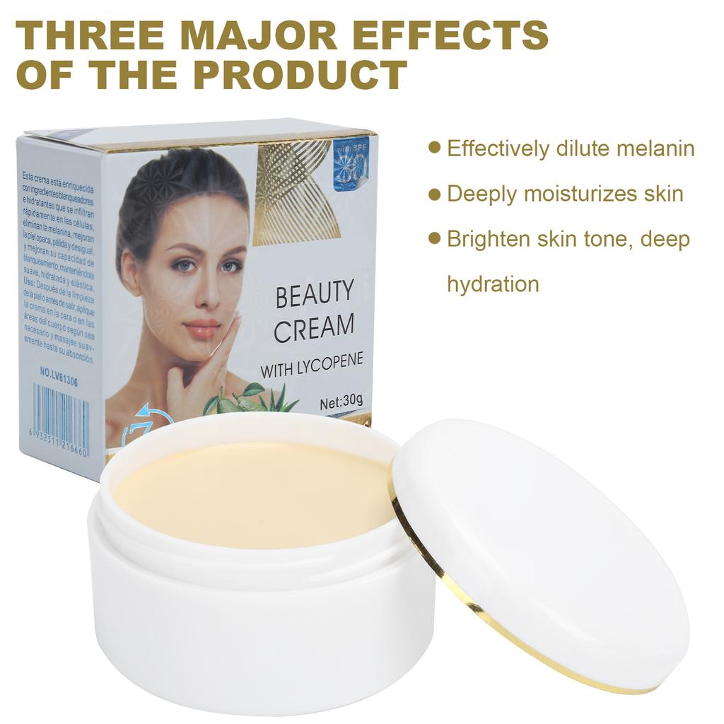 Livepro 30g Damen Gesichtsaufhellungscreme Aufhellende Gesichtsfeuchtigkeitspflege Schönheitsgesichtscreme