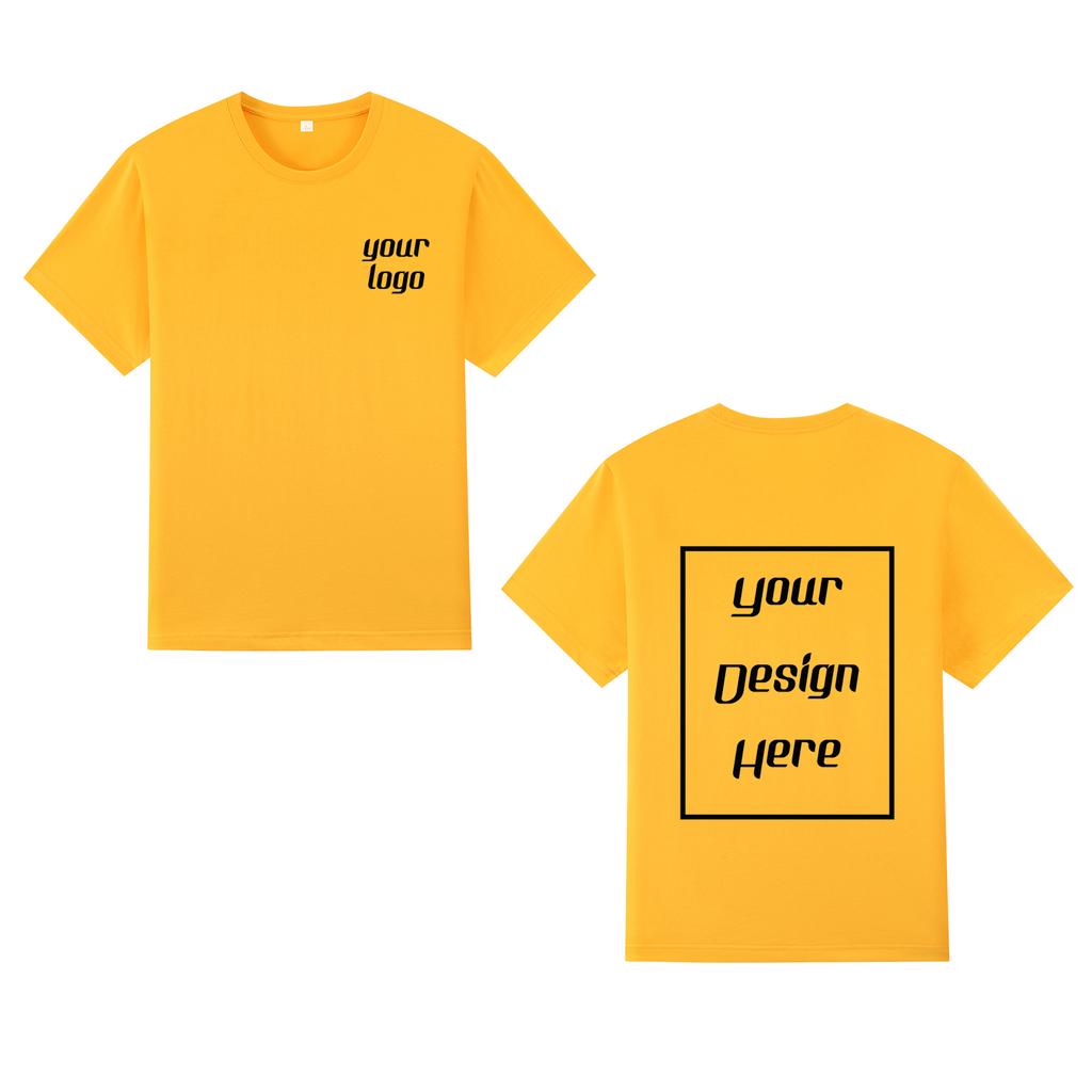 Streetwear Tilpasset Mønstertrykk T-skjorte Harajuku Casual O-hals Topp Korte Ermer Unisex 100% Bomull Gruppe T-skjorte