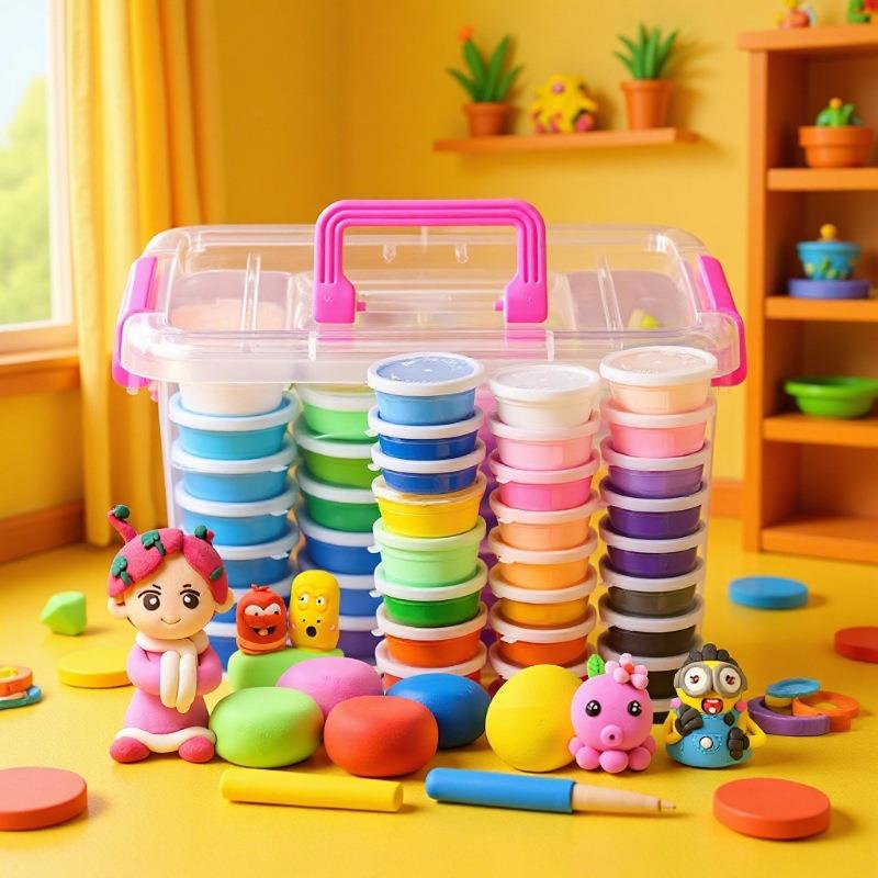 Ultra-light Modeling Clay Set for Kids - Space Colors, Ideal for Kindergarten & Primary School