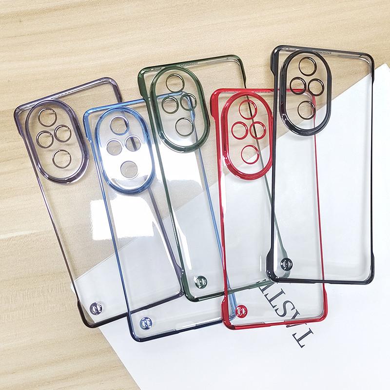 Plating No Borders Transparent Phone Case For Honor 200 Pro 200Pro Electroplated Clear Ultra Thin Clear Hard Back Bumper Cover