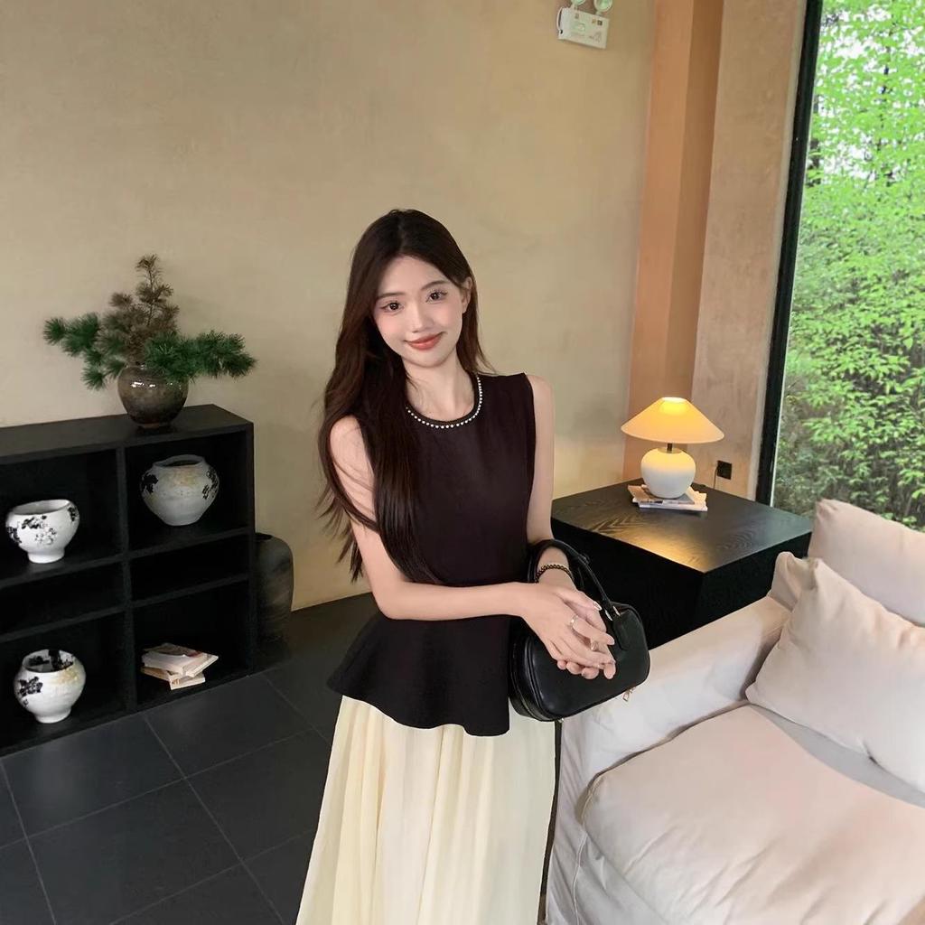 Korean-Style Elegant Summer Two-Piece Skirt Set
