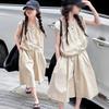 Lässiges Sommer-Outfit-Set für Mädchen, Sommer-Stil, Stilvolles Kurzarm-Oberteil, Modische Cropped Hose Zweiteiliges Set