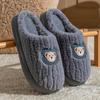Pattern fruit cotton slippers couple autumn and winter 2025 new indoor home thick-soled warm and non-slip family shoes