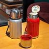 450ml Dual Drink Thermos Keep Warm and Cold Coffee Tea Cup Creative Insulated Water Bottle  Travel