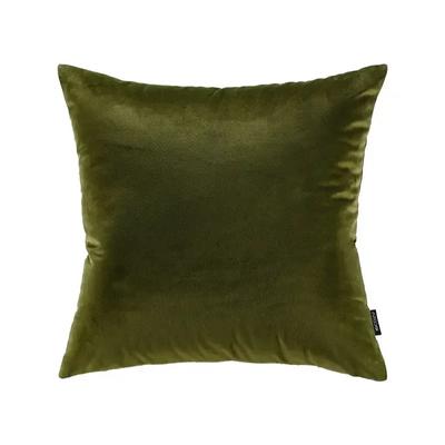 Olive Dark Green Cushion Moss Green Velvet Light Luxury High Value Pillow Sofa Living Room Vintage Cushion Bed Head
