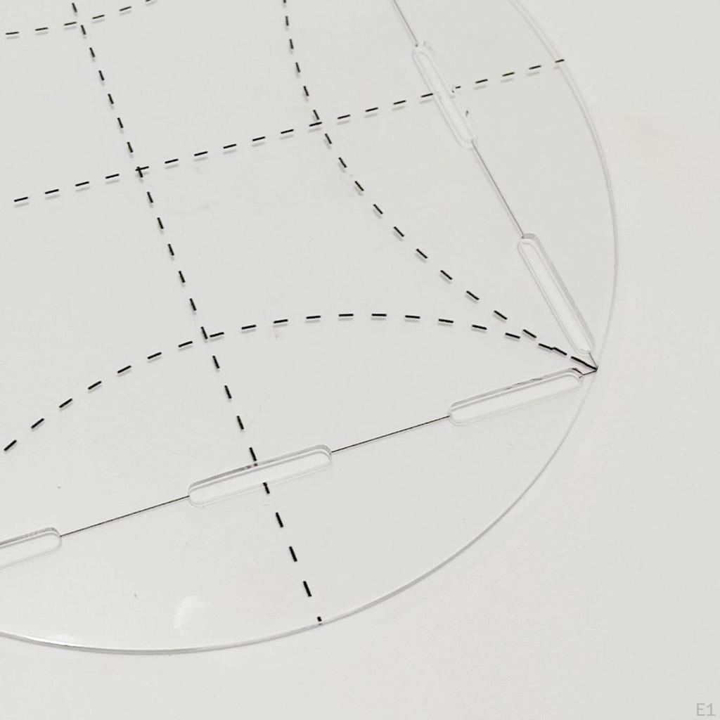 Creative Quilting Templates Ruler, Drafting Circle Rulers Fabric Ruler Racks Patchwork Tool Handmade