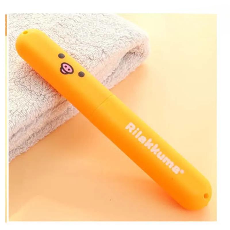 

2 шт./набор Портативный дорожный взрослый женский детский футляр-бокс для хранения зубной щетки, бытовой органайзер, уличный держатель, аксессуары для ванной комнаты