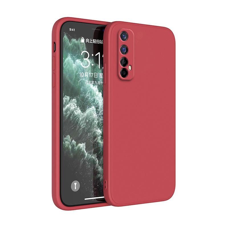 Al Soft Case for OPPO Realme 7 Camera Protection Square Liquid Silicone Realme7 5G Classic Shockproof Covers Fundas
