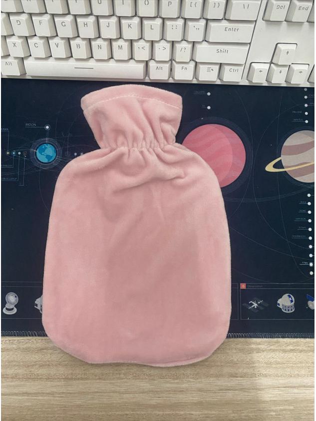 Faux Rabbit Fur Hot Water Bottle - Pour-In, Hand Warmer, Long-Lasting Heat, Large Capacity