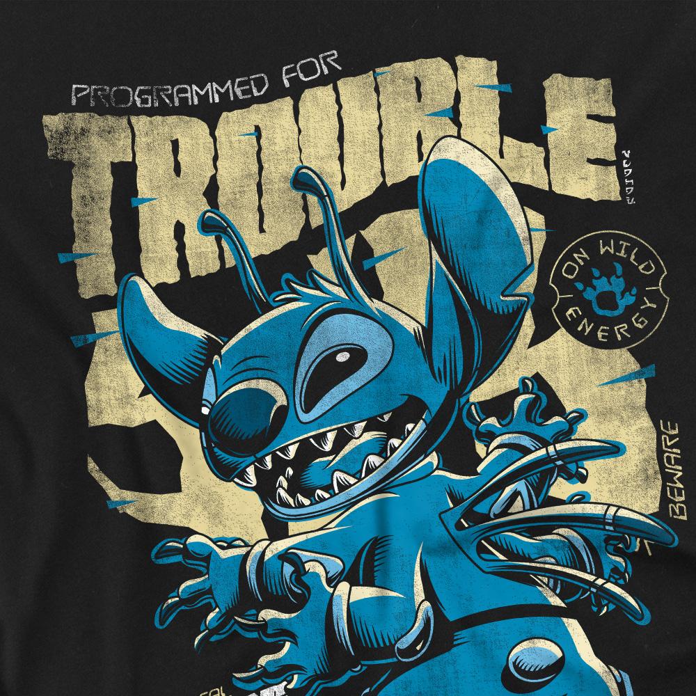 Lilo & Stitch Unisex Adult Trouble Comic T-Shirt