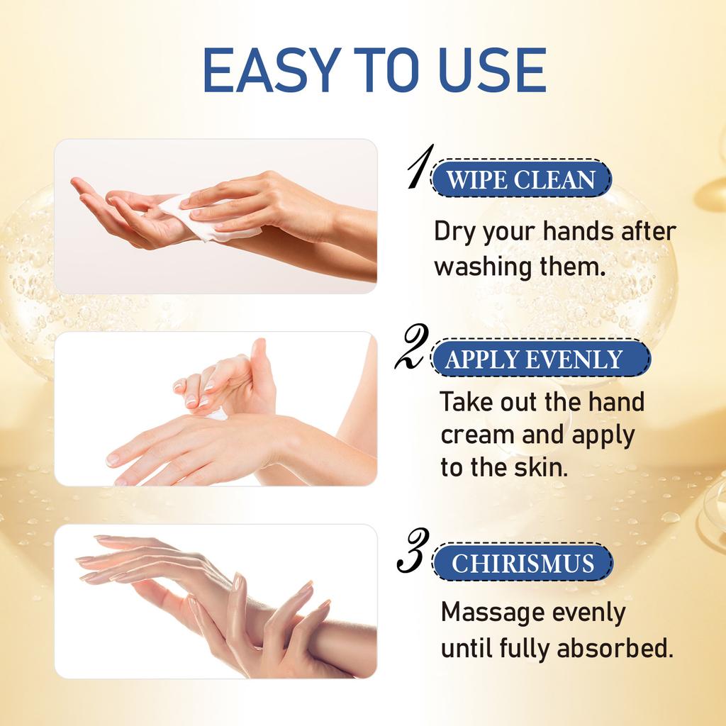 Lanemay Collagen & Hyaluronic Acid Hand Cream - Intense Hydration, Elasticity Enhancement, Soothing Moisturizer for All Skin Types