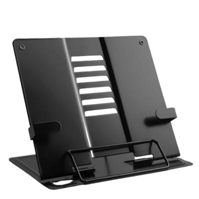 6 Adjustable Positions Desk Book Holder Adjustable Width Portable Document Holder Heavy Duty Metal with A Wave of Hands