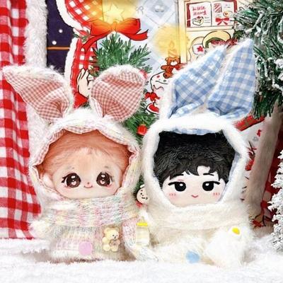 10CM Size 10cm Cotton Doll Clothes Cartoon Design Miniature Clothes Cotton Doll's Clothes Soft Cotton Material Doll Clothes