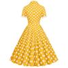 Vintage 50er Jahre Hepburn-Stil Swing-Kleid für Urlaube und Brautjungfern