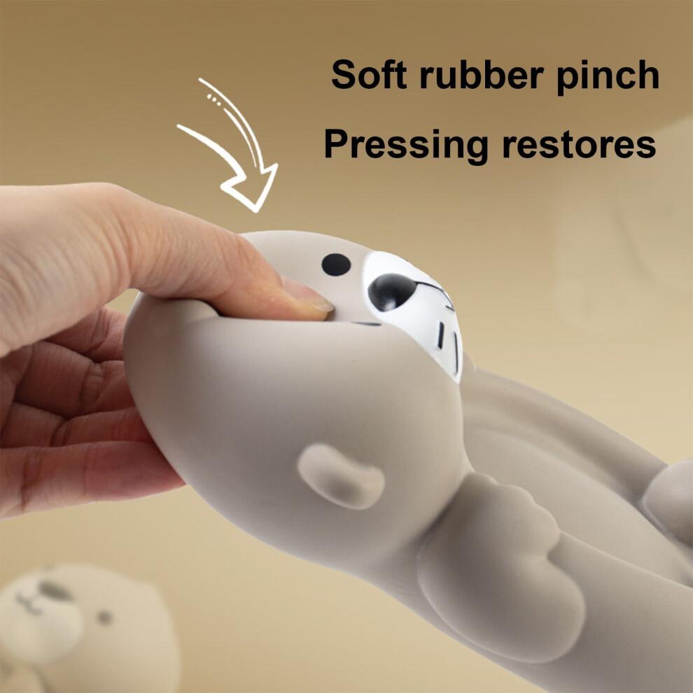 Entzückendes schwimmendes Tier-Bade-Spielzeug-Set - 1 Elternteil + 3 Babys, Sicherer Weichgummi, für Kinder ab 18 Monaten