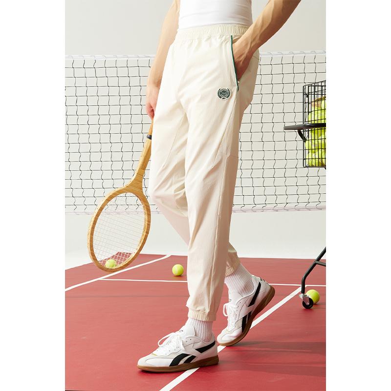 Reebok Fashionable Comfortable Versatile Woven Casual Pants Men Bottoms Off-White 24FRC633MGW2