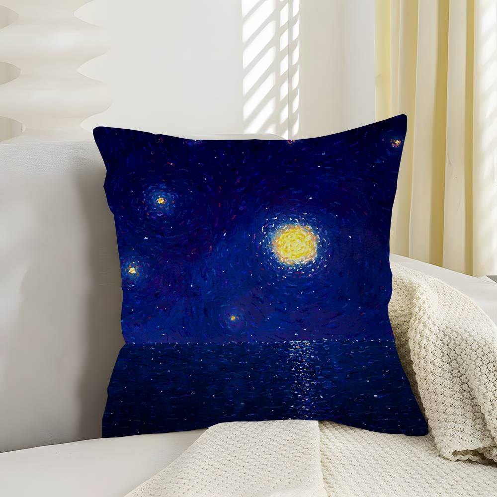 V-Van Gogh Pillowcase toon Gift Cushion Cover Bedroom Home Sofa Chair Seat Decor pillow case