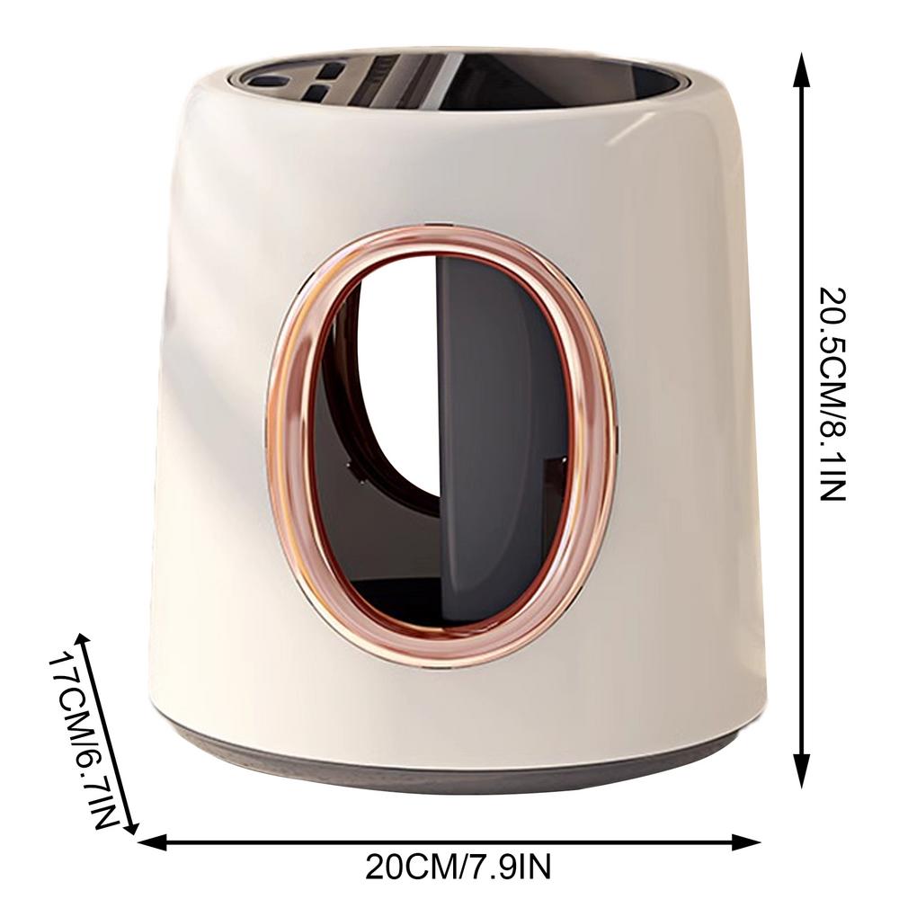 

Подставка для столовых приборов Вращающийся органайзер для ложек Многофункциональная кухонная подставка для посуды Подставка для палочек для дома, ресторанов белый