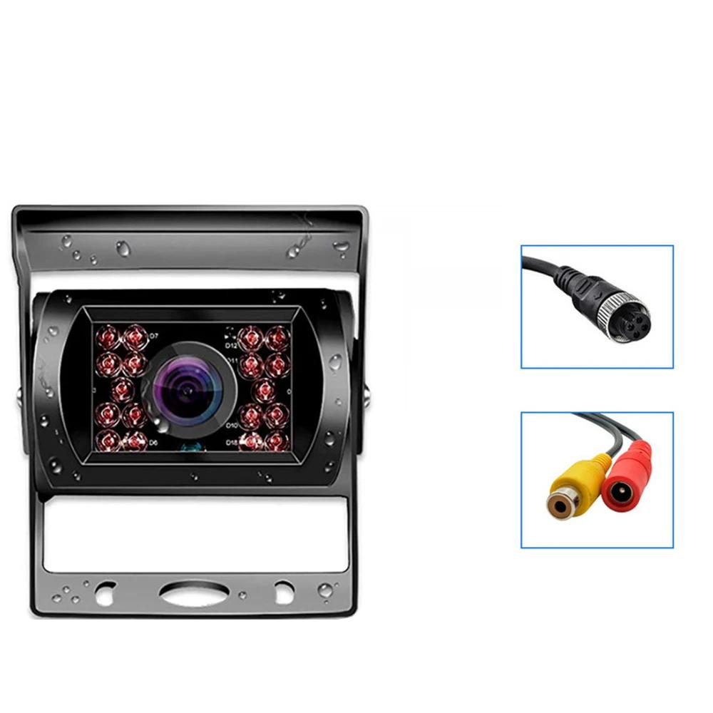 18 LED Car Rear View Reversing Parking Backup Camera IR Night Vision For 24V Bus Truck Motorhome Van