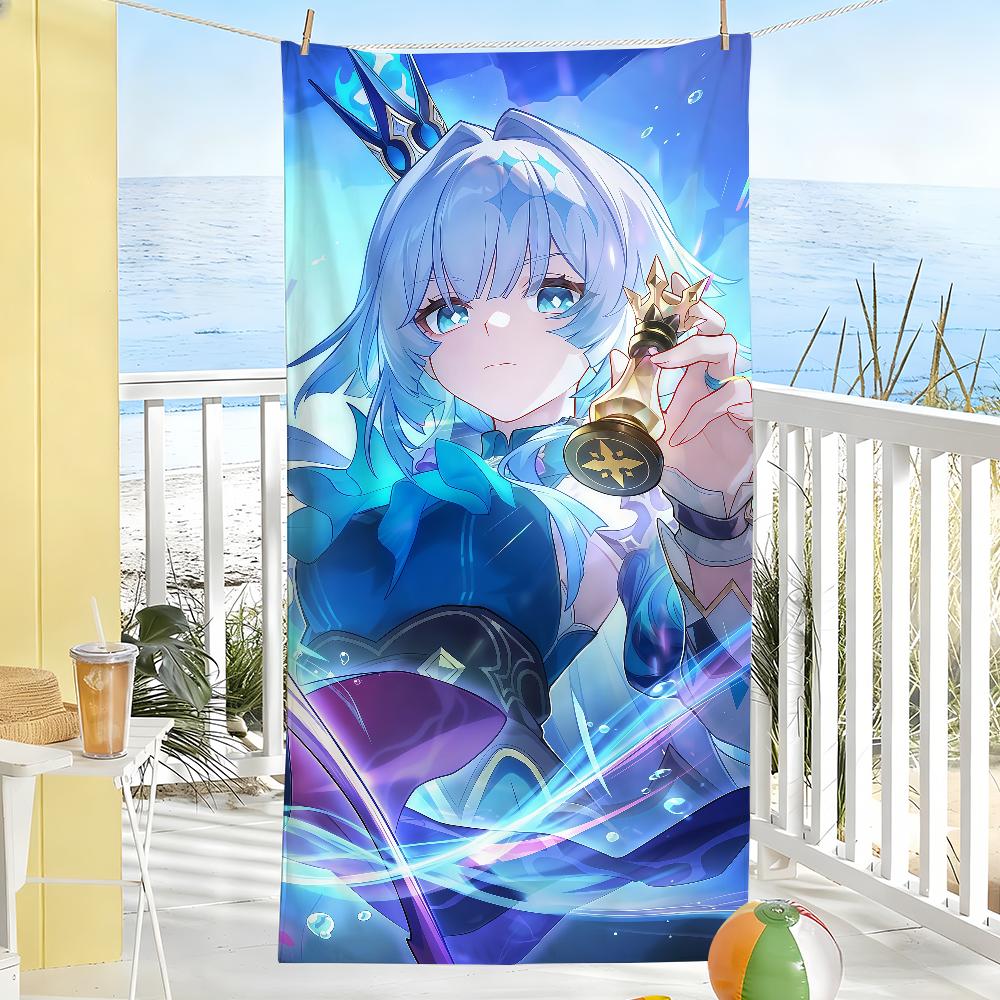 Game Honkai Star Rail Cerydra Towel Sports Quick Dry Travel Camping Gear Sandproof Soft Light Large Beach Towel
