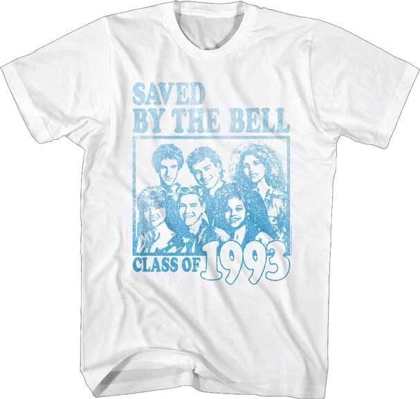 Saved By The Bell TV Show Faded Cast Photo Class Of 1993 Men s T Shirt 3XL