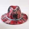 New European and American style letter printing fashion top hat men's and women's fashion jazz hat sunscreen sun hat