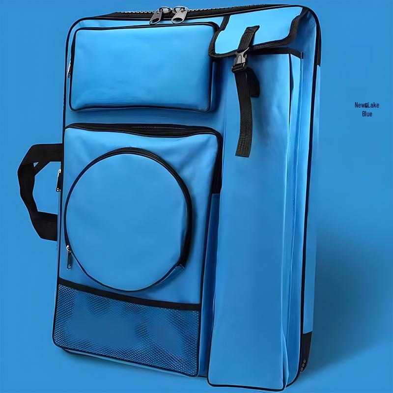 4K Multifunctional Waterproof Art Backpack - Large Zipper, Multi-Color Sketching & Drawing Board Bag