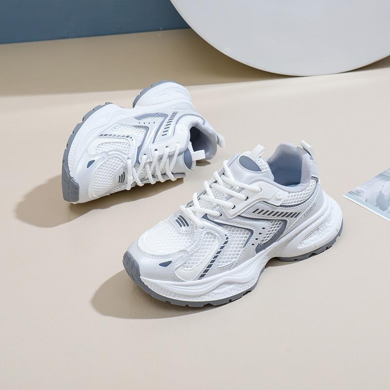 Fashion 2024 New Fashion Casual Sports Women's Shoes Mesh Breathable Thick Sole Heightening Sports Shoes