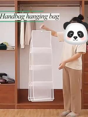 Çok Katmanlı Asılı Çanta Düzenleyici, Yer Tasarrufu Sağlayan Gardırop Saklama, Toz Geçirmez El Çantası Klipsi, Kadın Moda Aksesuarları için Kullanışlı Asma Tasarımı