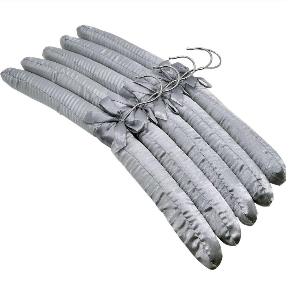 5PCS Non-slip Satin Padded Clothes Hanger Soft Sponge Clothes Hangers Clothing Store
