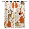 3D Cartoon Forest Animal Tree Fox Bear Rabbit Child Window Curtains Curtains for Living Room Decorative Items Living Room 2Panel