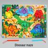 Kids Wooden Magnetic Maze: Pencil Control, Logical Thinking & Concentration Toy for Ages 3-6