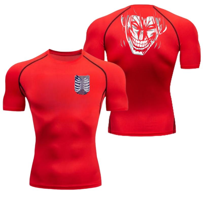 Wings of Freedom Graphic Compression Shirts Men Gym Workout Running Tshirt Summer Quick Dry Tees Tops Short Sleeve Rash Guard