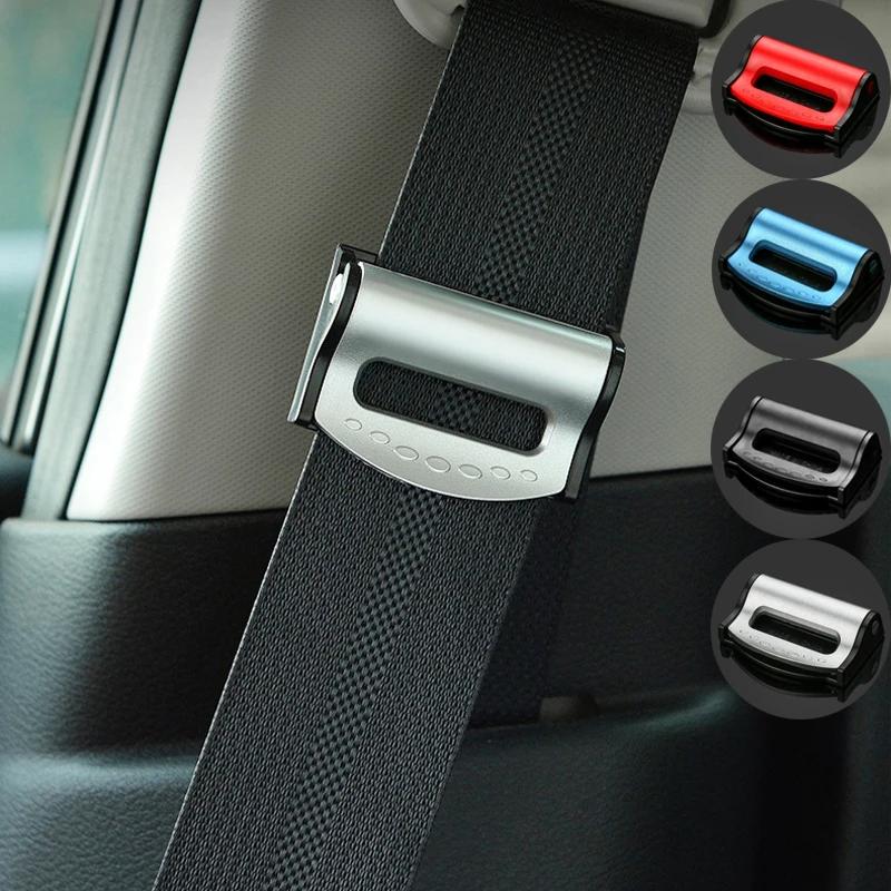 2pcs Car Seat Belts Anchor Safety Protection Safety Adjustable Auto Stopper Buckle Plastic Clip Car Safety Universal