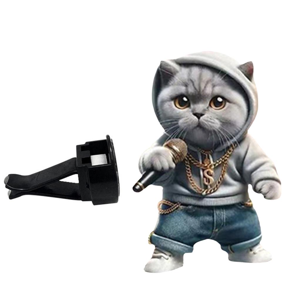 Cute Cat & Dog Car Air Outlet Clip - Acrylic Decorative Design For Fresh Compact Interior & Aro J4T7
