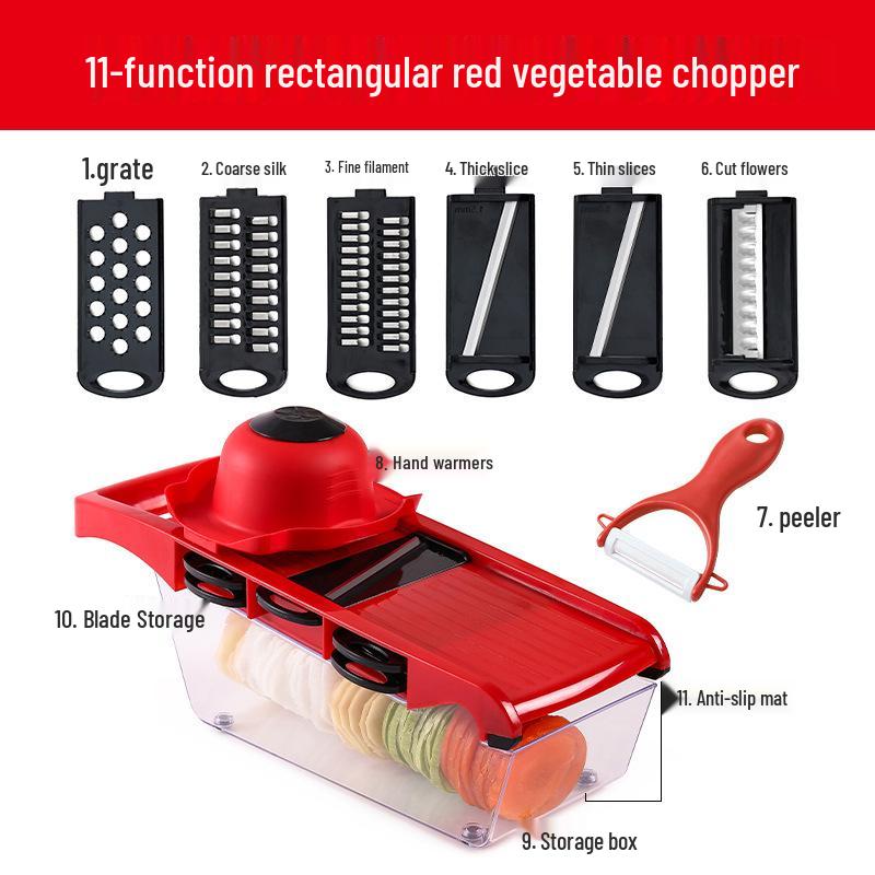 Multifunktions-Gemüse- und Obstreibe, -Schneider, -Schäler