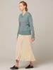 AYIHOLIC CASHMERE High Gauge V-Neck Long Sleeve Knit