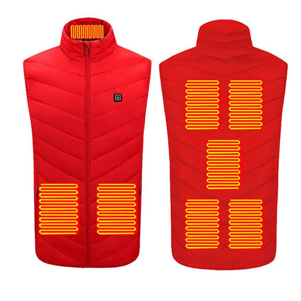 Men's And Women's Fashion Casual Warm Heated Solid Jacket Vests