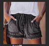 2024 Women's European & American Elastic Waist Casual High-Waist Slimming Denim Shorts