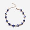 Stainless Steel Blue Eye Necklace Minimalist Clavicle Chain Fashion Colorful Anklet  Daily Wear